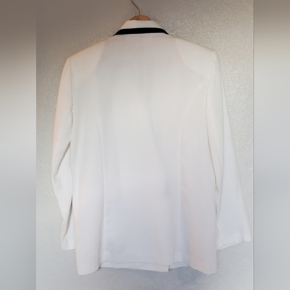 Jaclyn Smith White & Black Blazer Professional Tailored Suit Jacket Size 6 - Picture 4 of 4
